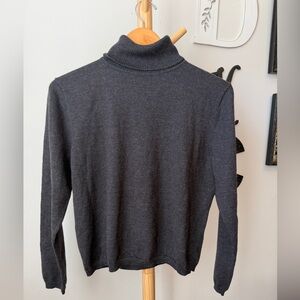 Pendleton Merino Wool Turtleneck Sweater Long Sleeve Women’s Size Large Gray